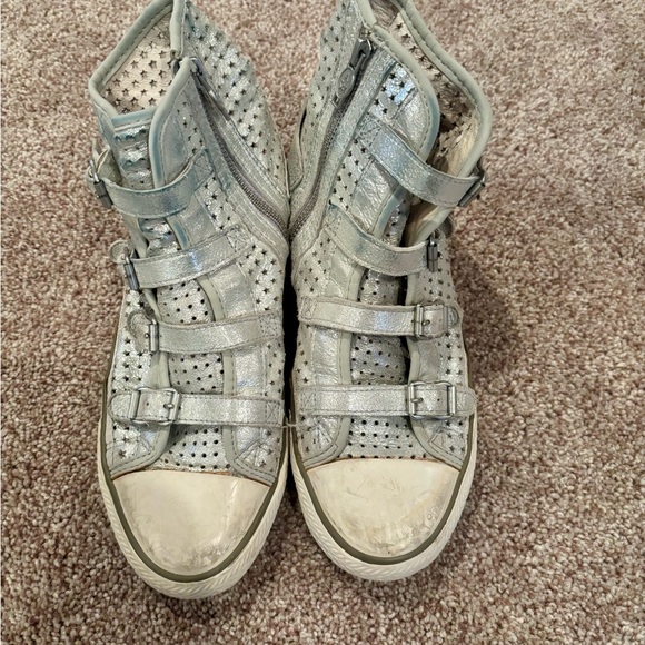 Ash Shoes - Ash Women's Silver High-Top Sneakers